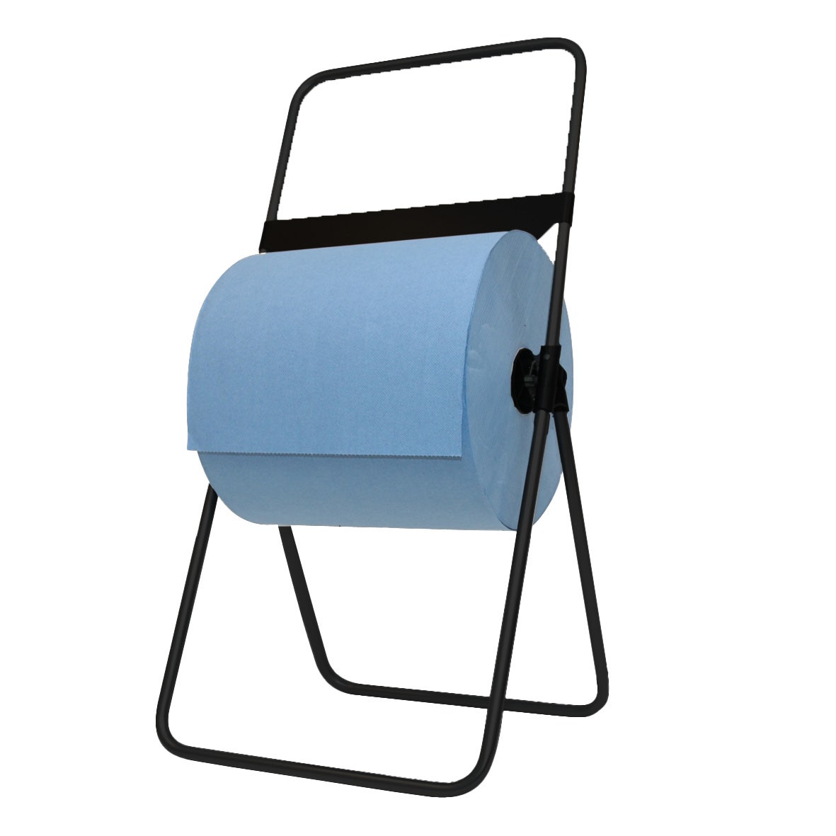 Vloerstandaard metaal zwart - voor industrierollen