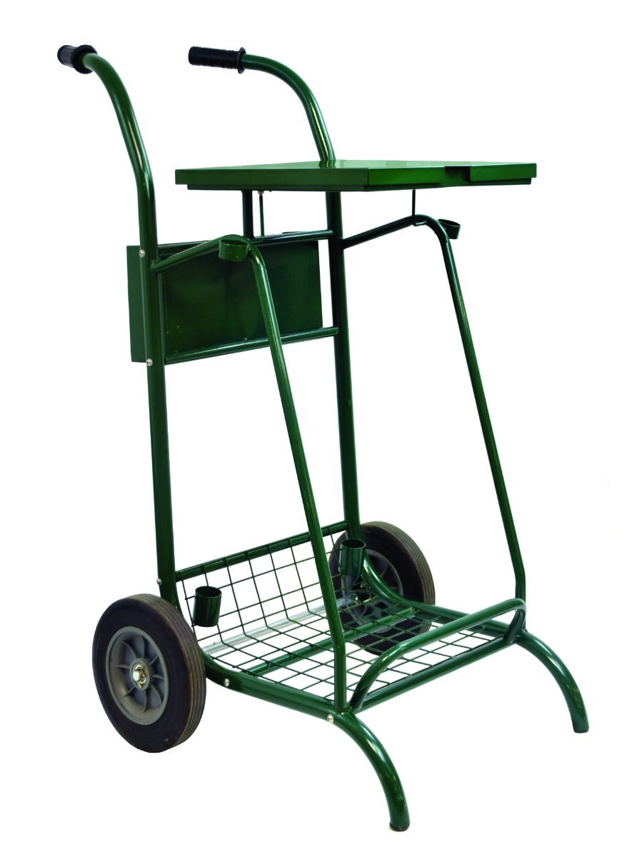 Mobiele afvalzakhouder 2x110 liter groen met deksel 