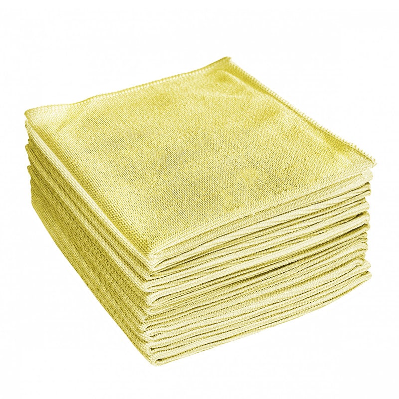 Microvezeldoek 40x40cm geel - Doos 8x10 stuks
