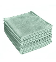 Microvezeldoek 40x40cm groen - Doos 8x10 stuks