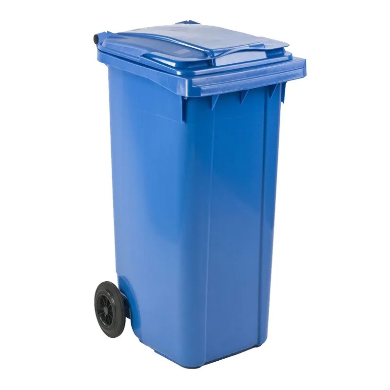 Afvalcontainer 140 liter blauw
