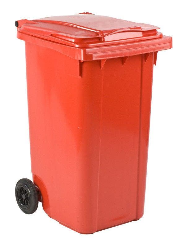 Minicontainer 240 liter rood
