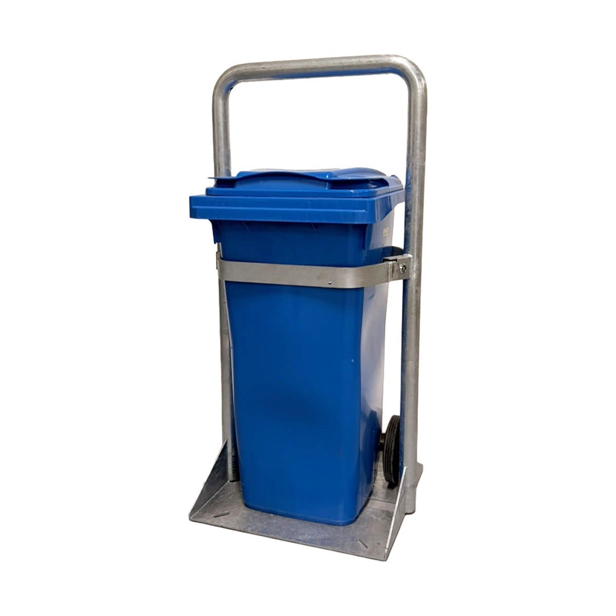 Opstelbeugel Minipole 120 liter afvalcontainer – verzinkt staal