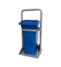 Opstelbeugel Minipole 120 liter afvalcontainer – verzinkt staal