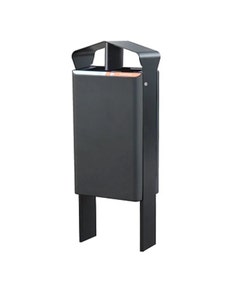 Buitenafvalbak Miro Mar M 55 liter 2 vakken antraciet