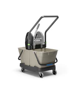 Mopwagen Motto 2x 25 liter emmers met duwbeugel en pers