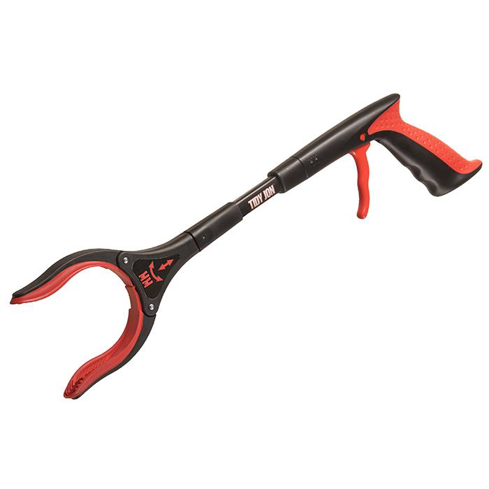 Korte afvalgrijper Streetmaster 45 cm zwart/rood