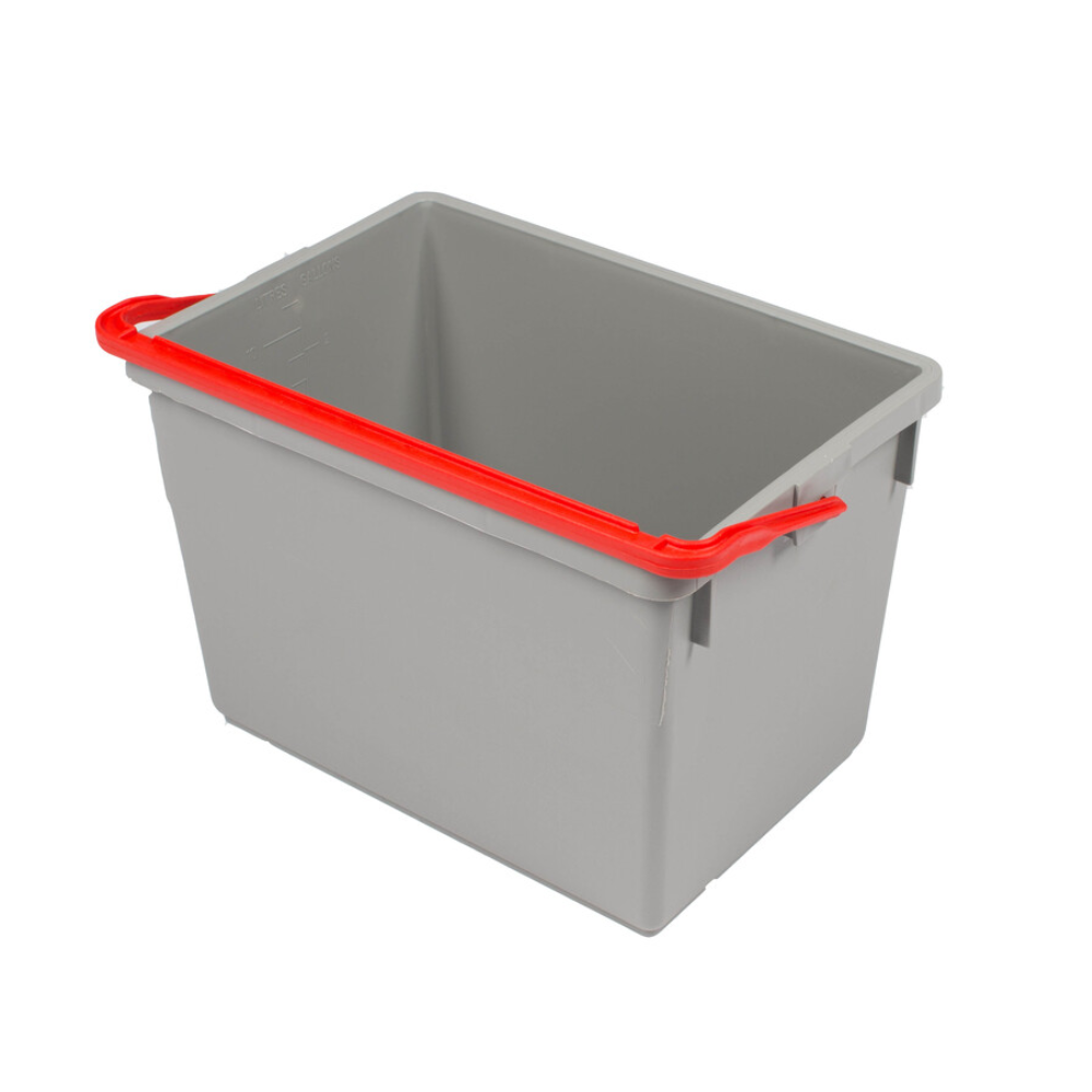 Numatic emmer 10 liter grijs met rode hendel