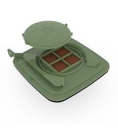 Biofilter deksel 120/140 liter groen