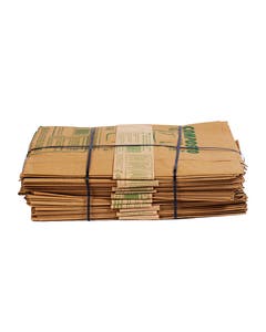 Papieren GFT zakken 140 liter - Tuinafval zak - Kiemplantlogo | 10 bundels à 4 stuks