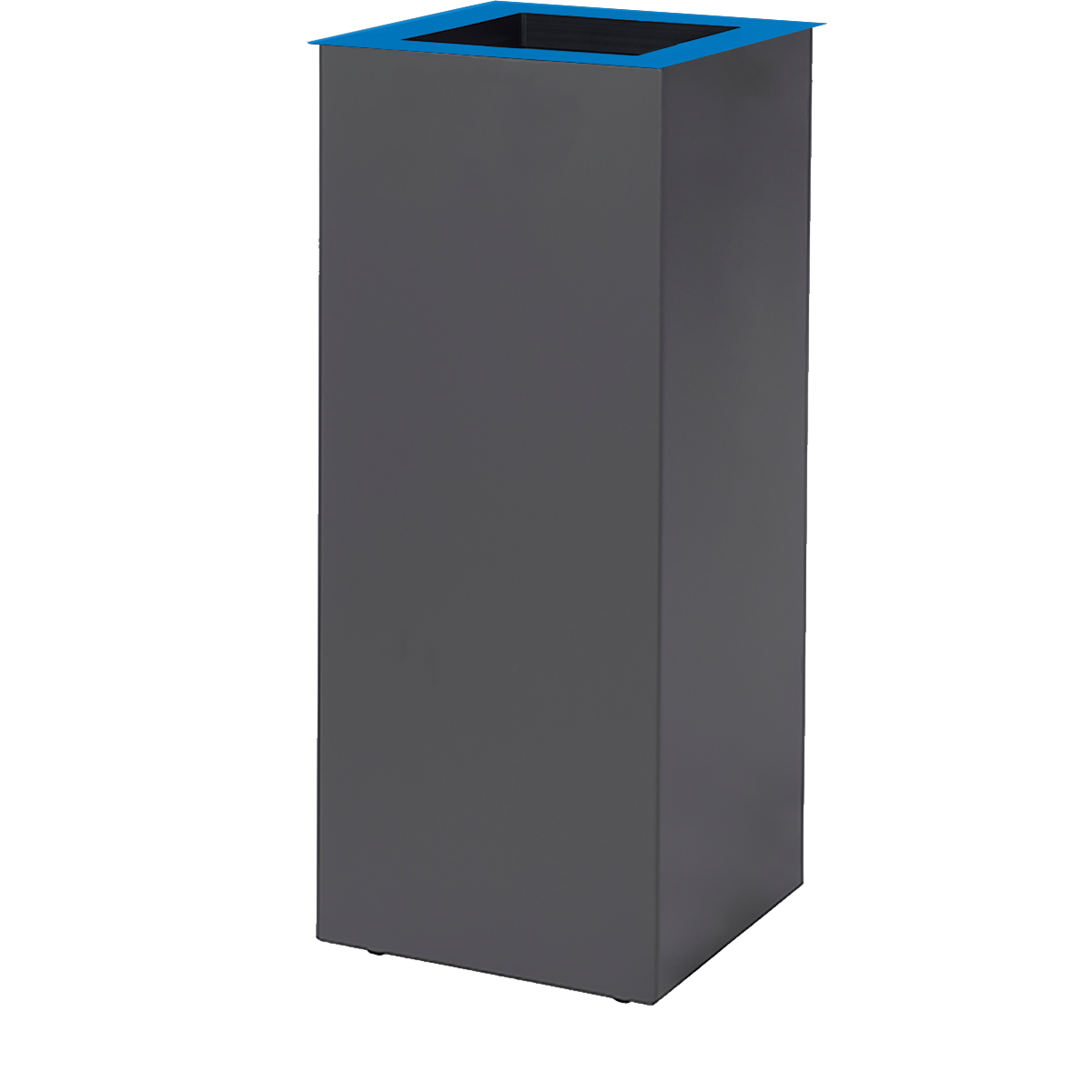 Paxa L 65 liter antraciet + deksel staal blauw