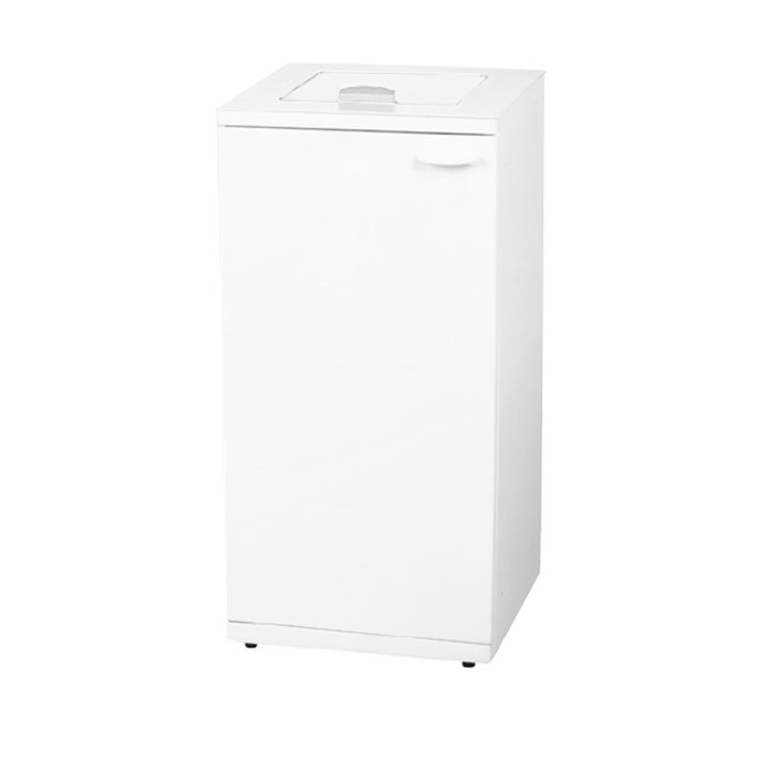 Afvalbak Paxa Erasmus XL 120 liter wit - klep