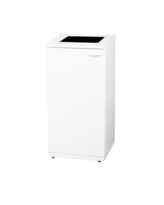 Afvalbak Paxa Erasmus XL 120 liter wit - open inworp