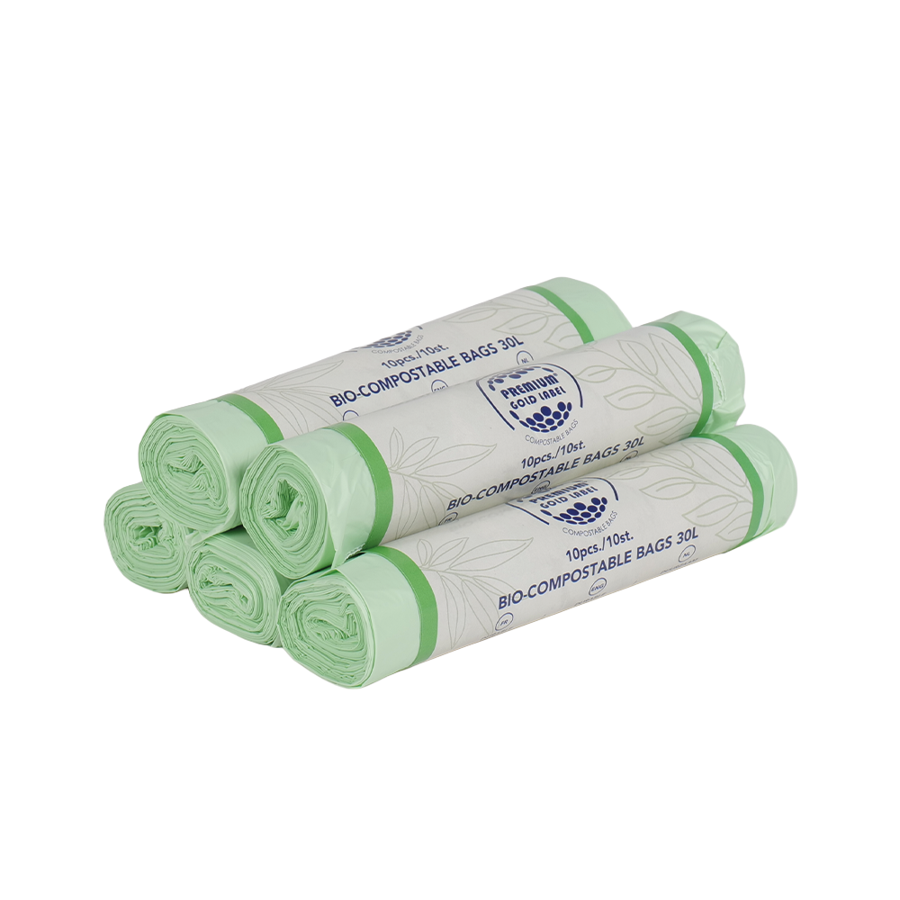 Biozakken 30 liter 50x60cm - Doos 5 rollen &agrave; 10 stuks 