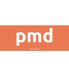 Sticker 121x45mm PMD oranje (NL)