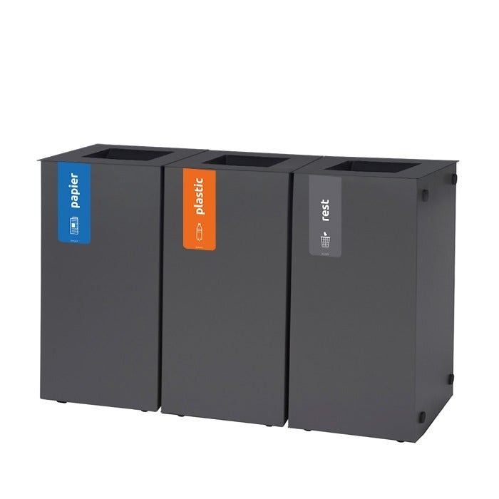 Trio afvalbak Paxa S 3x23