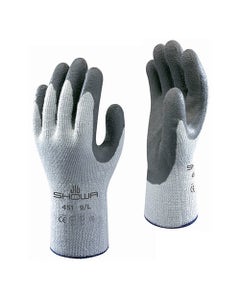 Werkhandschoenen thermo met Latex coating wit/grijs - Maat L - set 5 paar