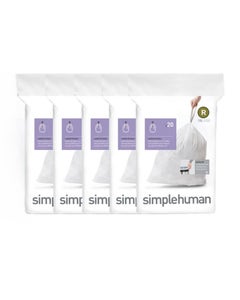 Simplehuman afvalzakken code R wit - 10 liter - 100 stuks