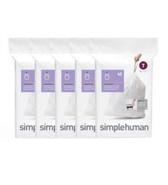 Simplehuman afvalzakken code T wit - 3 liter - 200 stuks
