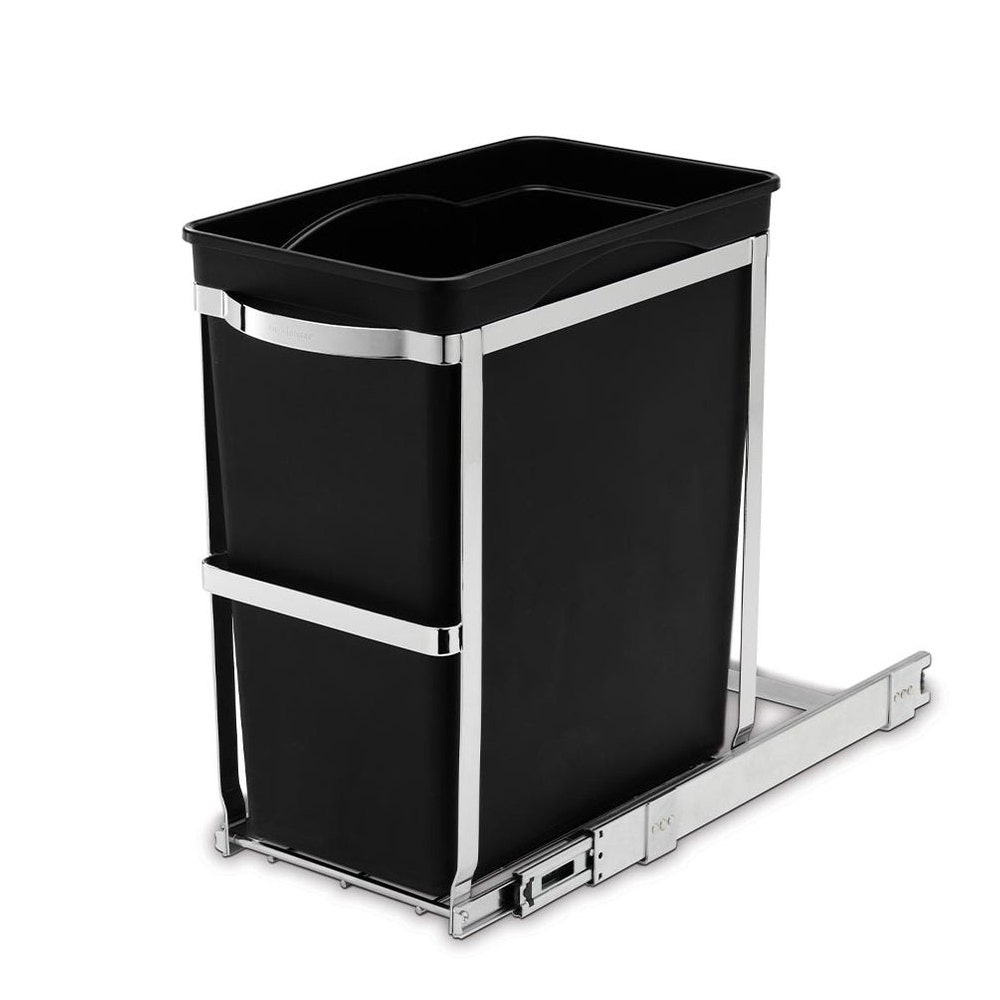 Simplehuman inbouw prullenbak 30 liter - Uitschuifbare prullenbak