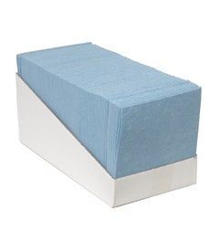 Sopdoek 38x40cm blauw 1/4 vouw - Doos 65 stuks - P42006