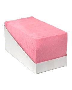 Sopdoek 38x40cm roze 1/4 vouw - Doos 65 stuks | P42008
