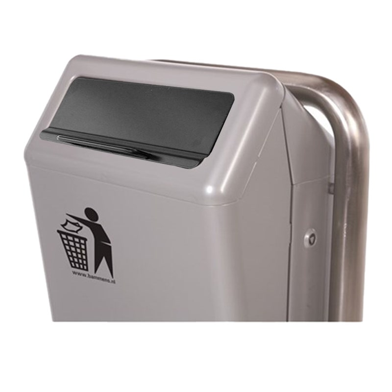 Stankwerende klep Bammens Capitole Classic zwart gesloten