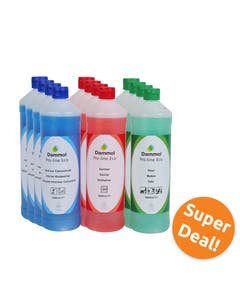 Super Deal: DAMMOL pro-line eco Sanitair + Vloer + Interieur Doos 4x3x1L