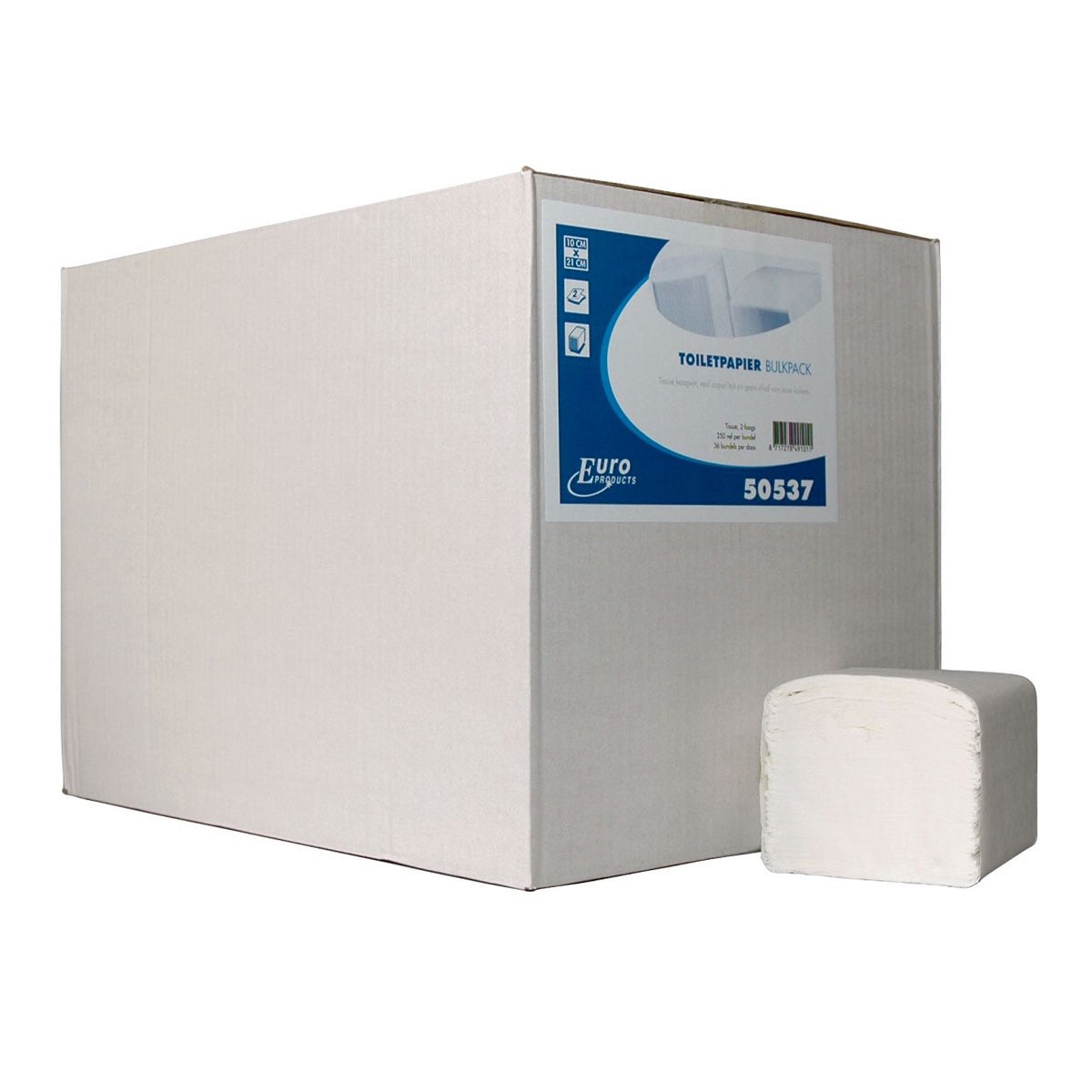 Toiletpapier 2-laags cellulose bulkpack 250 vel - 36 bundels