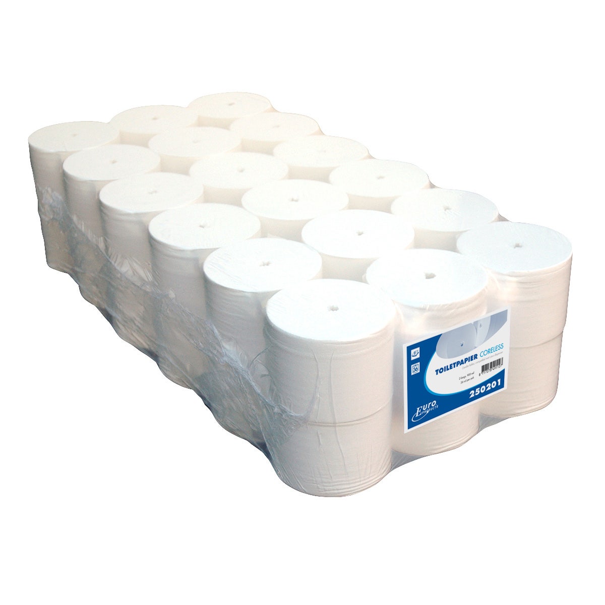 Toiletpapier 2-laags cellulose coreless 900 vel - 36 rollen