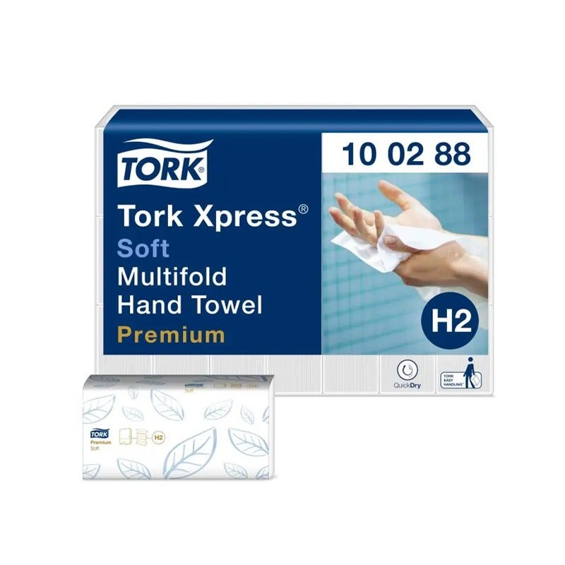 Tork handdoekpapier Premium Soft H2 M-vouw 2-laags - 100288