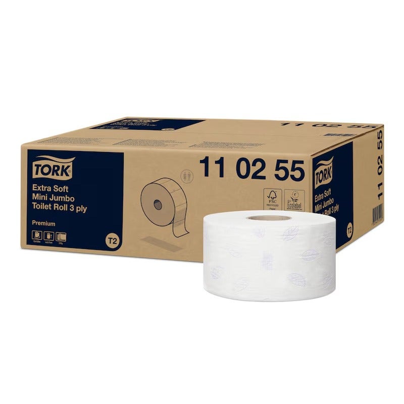 Tork toiletpapier Premium Extra Soft T2 3-laags 120 meter - Pak 12 rollen - 110255