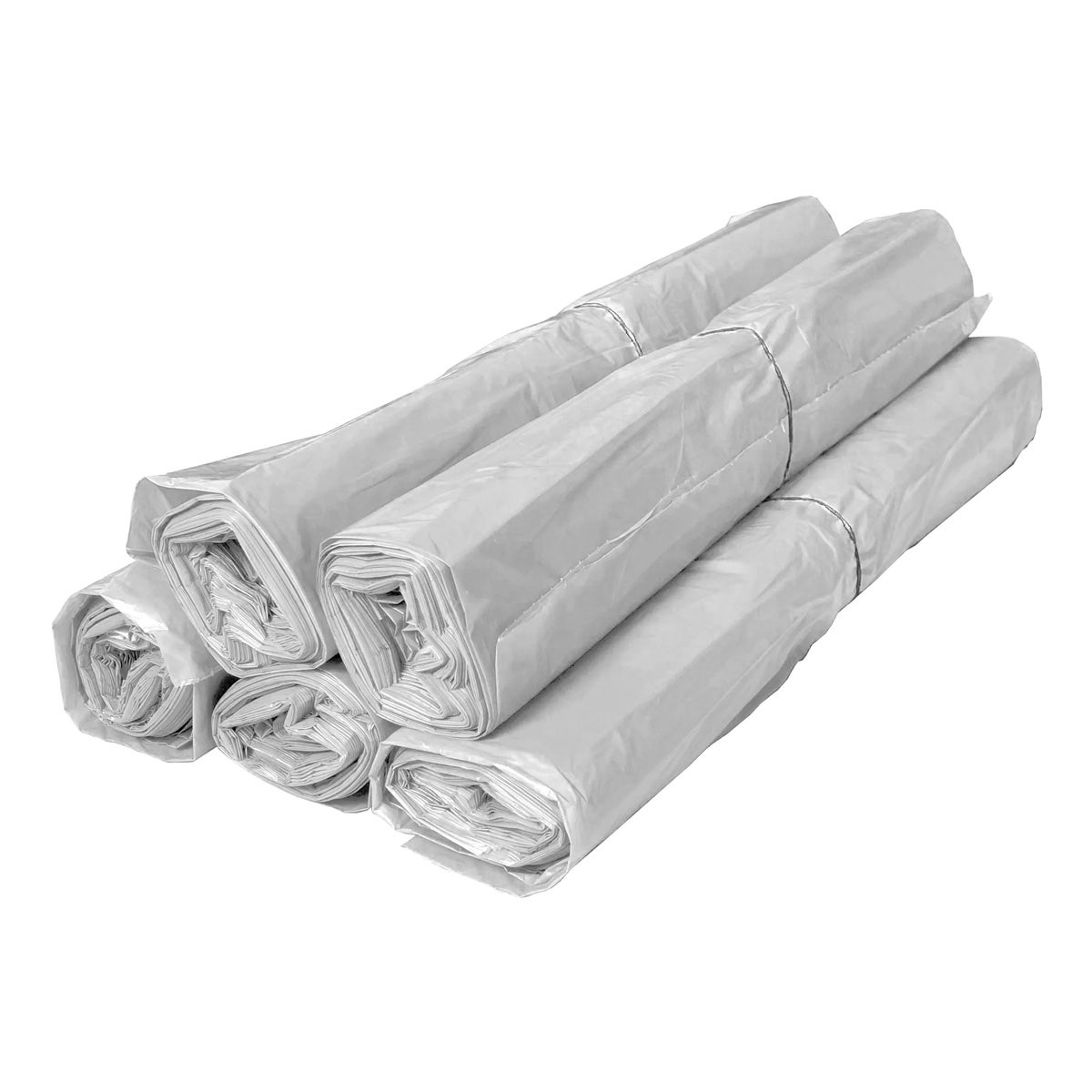 Afvalzakken 70x110cm T25 HDPE transparant - Doos 10 rollen à 25 stuks