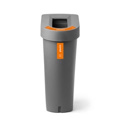 UBin afvalbak 70 liter grijs - oranje voor plastic