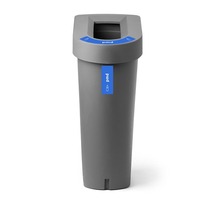 UBin afvalbak 70 liter grijs, Blauw voor PMD (BE)