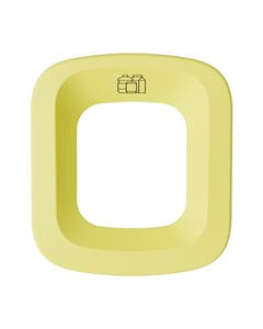 UBin Mini 50 liter metalen deksel geel - voor plastic en PMD afval