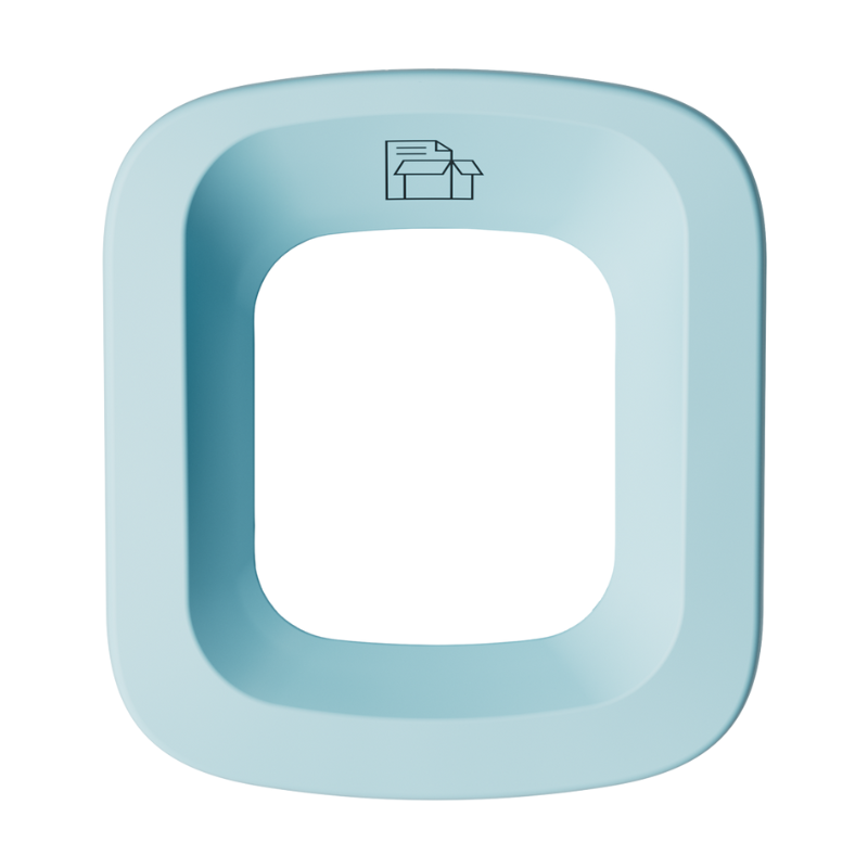 Deksel UBin Mini 50 liter blauw - geschikt voor papier afval