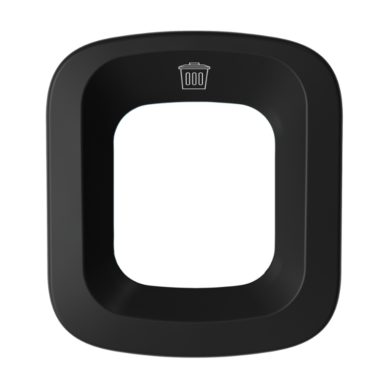 Deksel UBin Mini 50 liter zwart - geschikt voor restafval