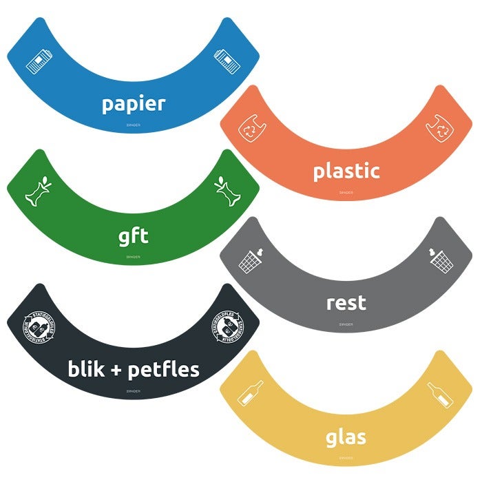 Sticker UBin halfrond