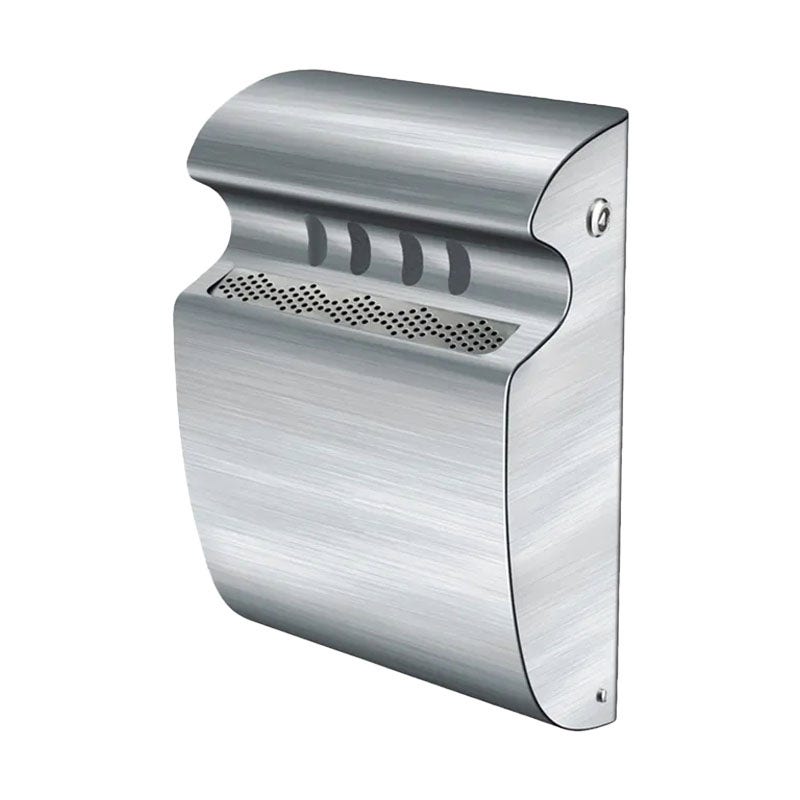 Wandasbak roestvrijstaal - 450 peuken - Afsluitbaar