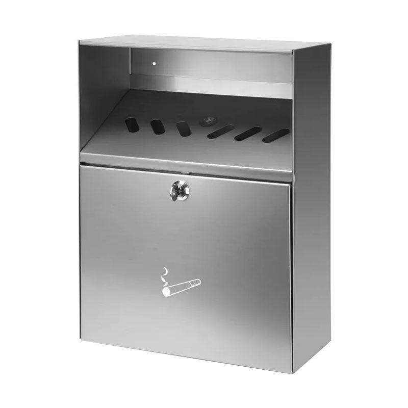 Roestvrijstalen wandasbak met afdak 