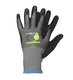 Werkhandschoenen met Latex coating zwart/grijs - Maat L