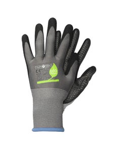 Werkhandschoenen met Nitril coating zwart/grijs - Maat L