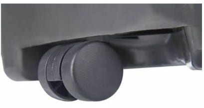 Wieltjes voor ronde papierbak 50 liter zwart