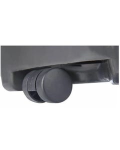 Wieltjes voor ronde papierbak 50 liter zwart