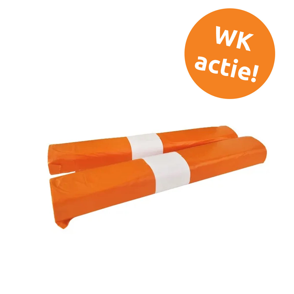 Afvalzakken 80x110cm T60 LDPE oranje - Doos 200 stuks