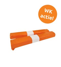 Afvalzakken 80x110cm T60 LDPE oranje - Doos 200 stuks