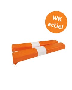 Afvalzakken 80x110cm T60 LDPE oranje - Doos 200 stuks