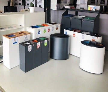 Diverse afvalscheidingsstations