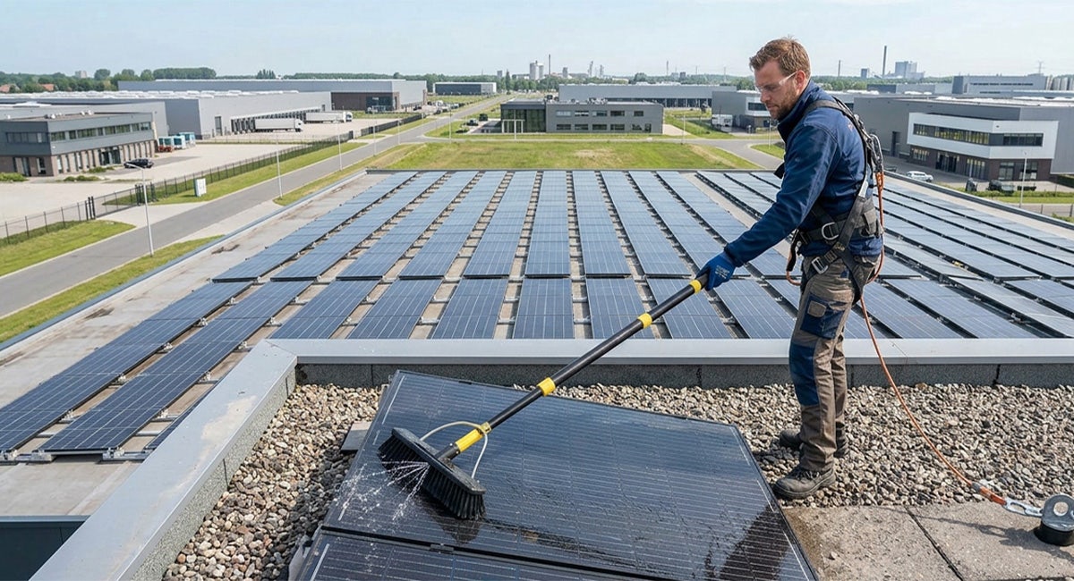 Zonnepanelen schoonmaken?